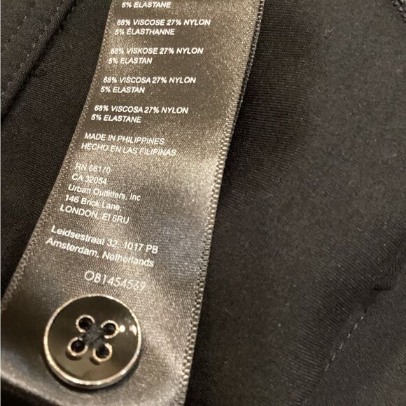 Maeve by Anthropologie Slit Front Ponte Pants Black Size 8 - Picture 7 of 13